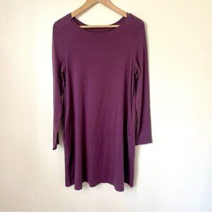 Pact Organic Cotton Swing Dress Plum